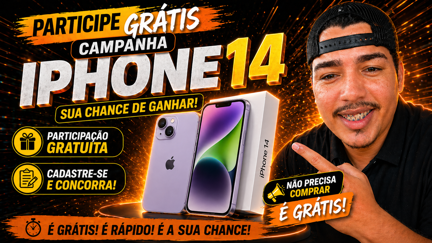 Participe do Sorteio de um iPhone 14 com Victor Manoel