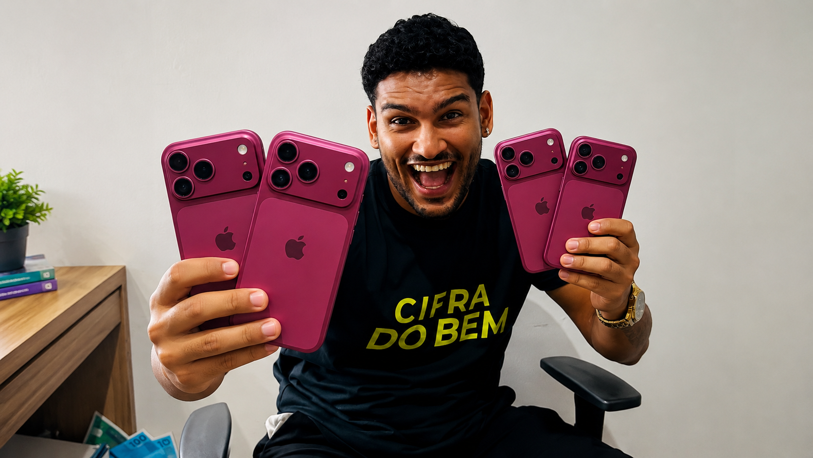 Participe do Sorteio do iPhone 18 com Felps do Bem