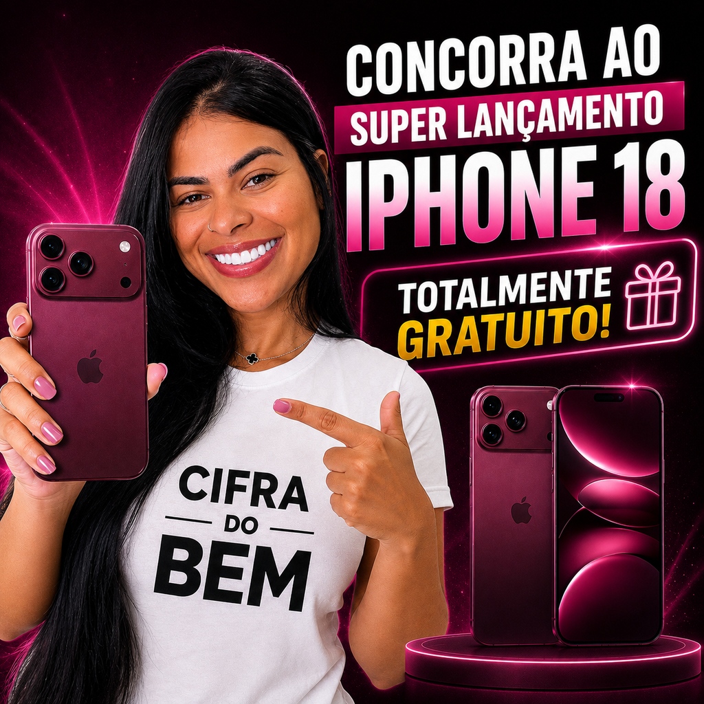 Giih e Cifra do Bem: Sorteio do iPhone 18