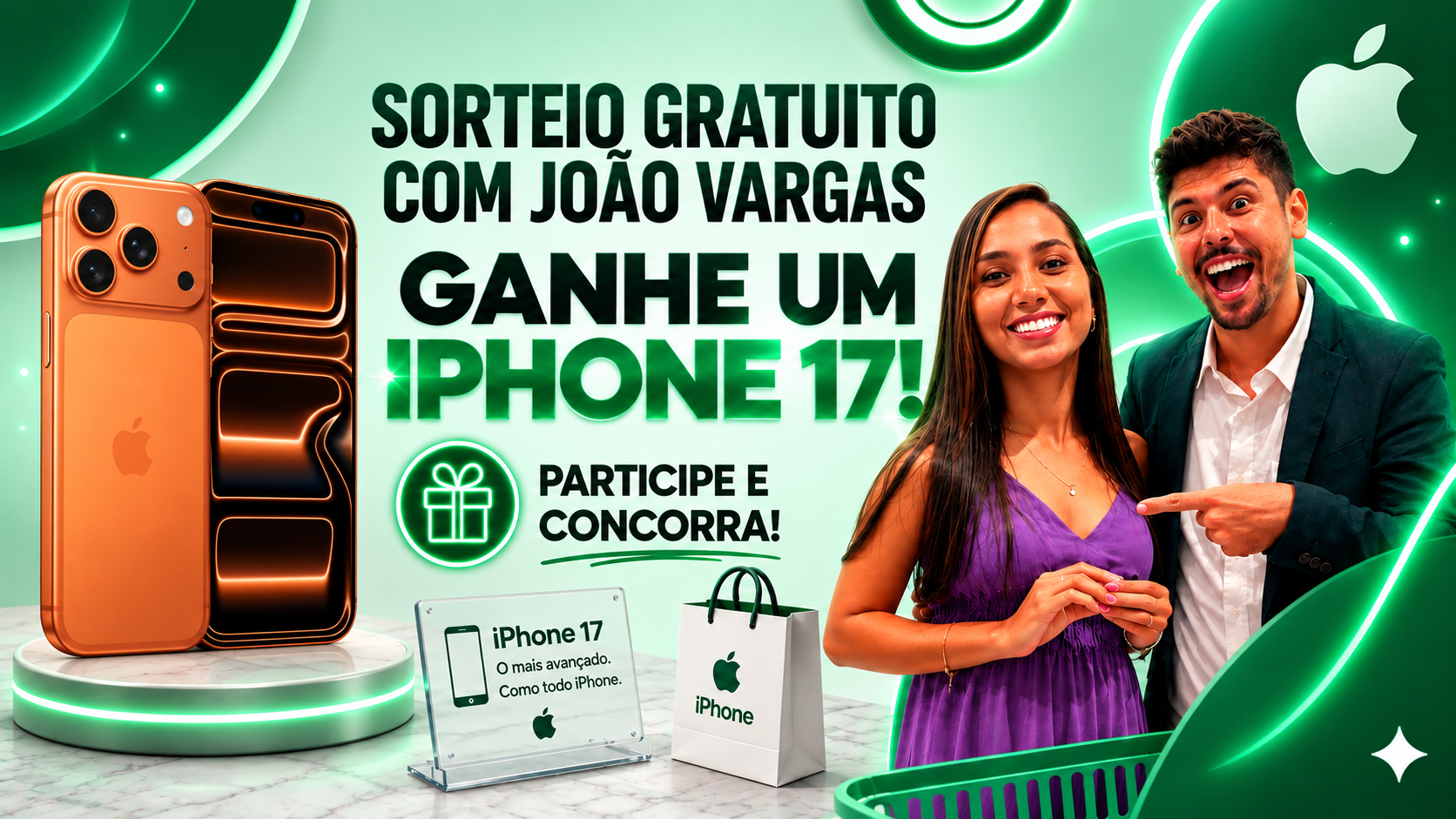 Participação Segura em Sorteios de iPhone 17 com João Vargas